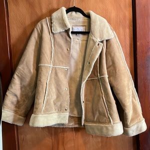 Vintage real suede and faux fur jacket, Wilson’s Leather